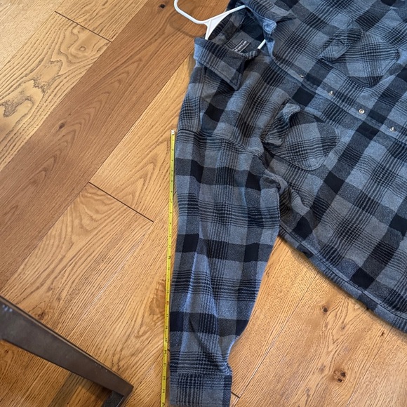 David Taylor Charcoal and Slate Plaid Shirt 2XL A0018 - Picture 9 of 9